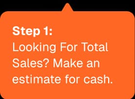 Step one tooltip