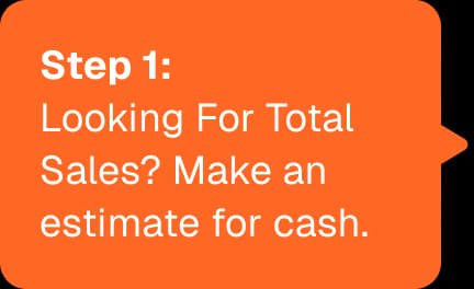 Step one tooltip