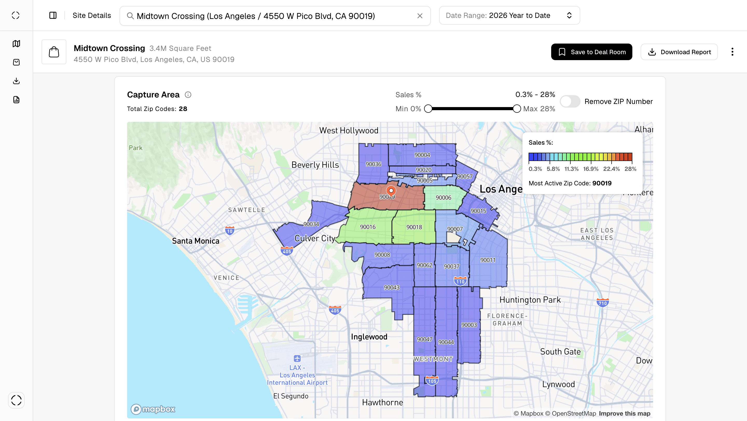 Midtown Crossing - LA - Capture Area