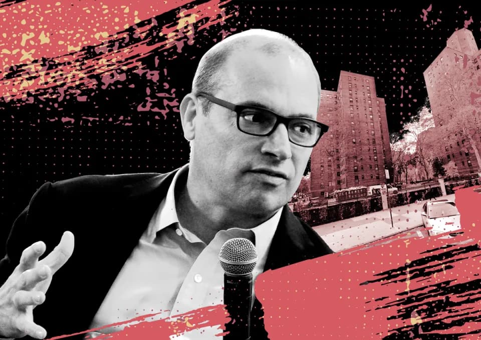 A&E’s Douglas Eisenberg and Riverton Square (Getty, Google Maps)