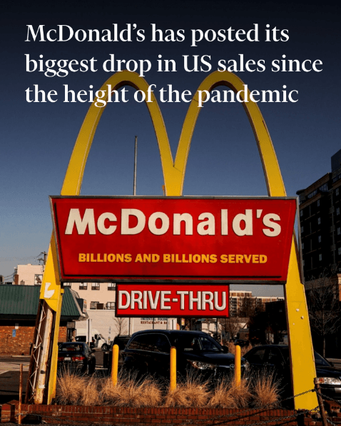 As fears of recession loom, is McDonald's no longer an inferior good?
