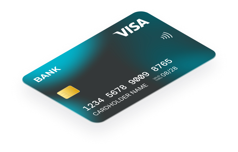 Our data page credit card image