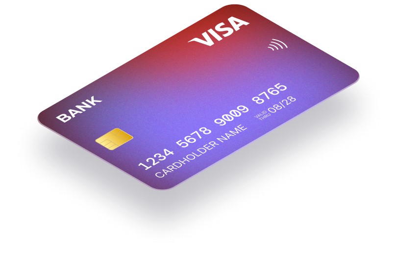 Our data page credit card image